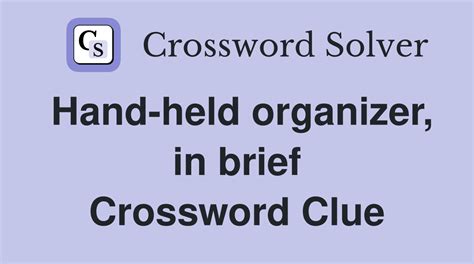 organiser crossword clue|financial organiser 9 letters.